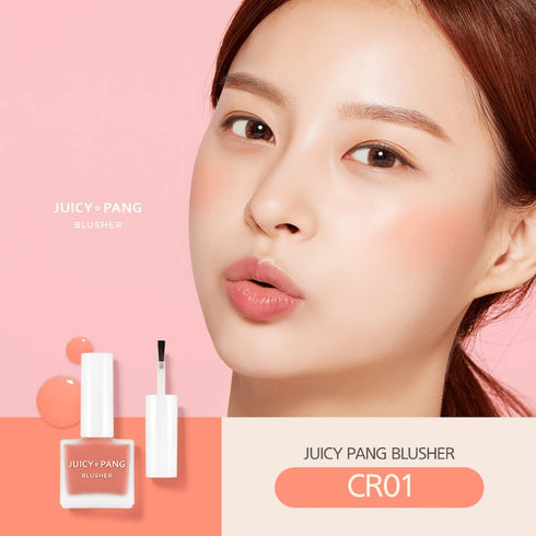 Apieu Water Blusher CR01 Peach – fard de obraz lichid coreean cu textura usoara si finish natural